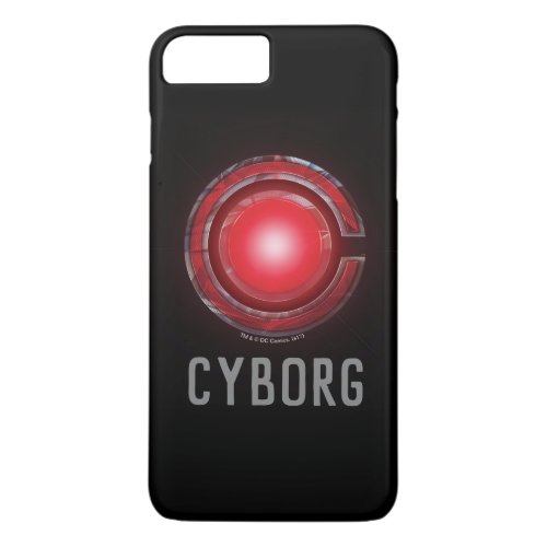 Justice League  Glowing Cyborg Symbol iPhone 8 Plus7 Plus Case