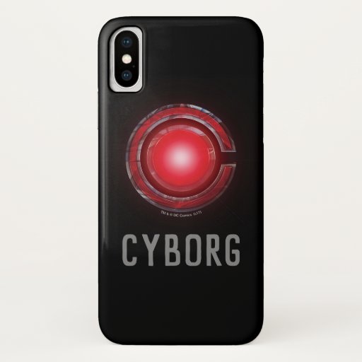 Justice League | Glowing Cyborg Symbol iPhone X Case