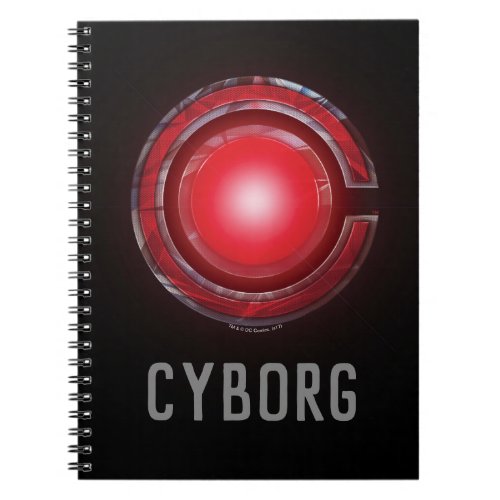 Justice League  Glowing Cyborg Symbol Notebook