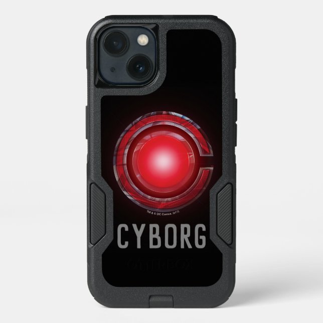 Justice League | Glowing Cyborg Symbol Otterbox iPhone Case (Back)