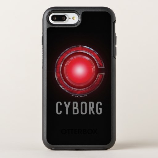 Justice League | Glowing Cyborg Symbol OtterBox Symmetry iPhone 8 Plus/7 Plus Case