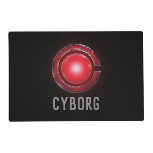 Justice League  Glowing Cyborg Symbol Placemat