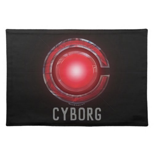 Justice League  Glowing Cyborg Symbol Placemat