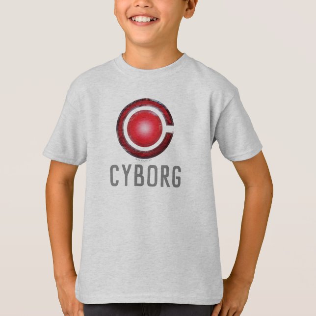 Justice League | Glowing Cyborg Symbol T-Shirt (Front)