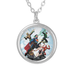 Justice League - Group 1 Silver Plated Necklace