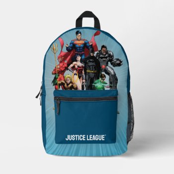 Justice League - Group 2 Printed Backpack by justiceleague at Zazzle