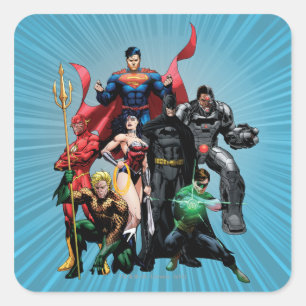 Justice League - Group 2 Square Sticker