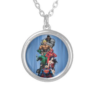 Justice League - Group 3 Silver Plated Necklace