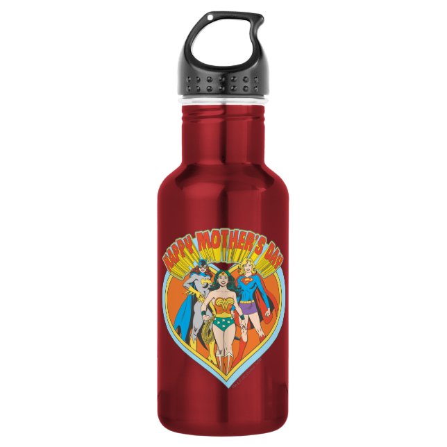 Justice League | Happy Mother's Day Stainless Steel Water Bottle (Front)