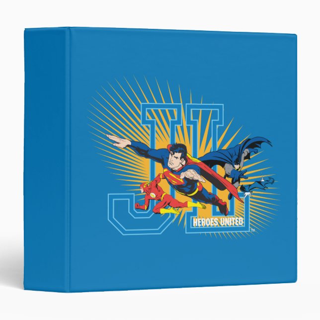 Justice League Heroes United 3 Ring Binder (Front/Spine)