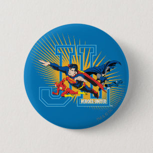 Justice League Heroes United Pinback Button