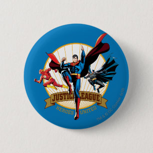 Justice League Heroes United Pinback Button