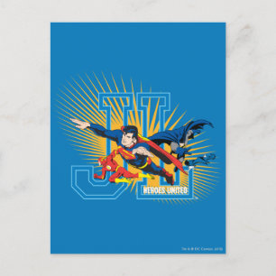 Justice League Heroes United Postcard