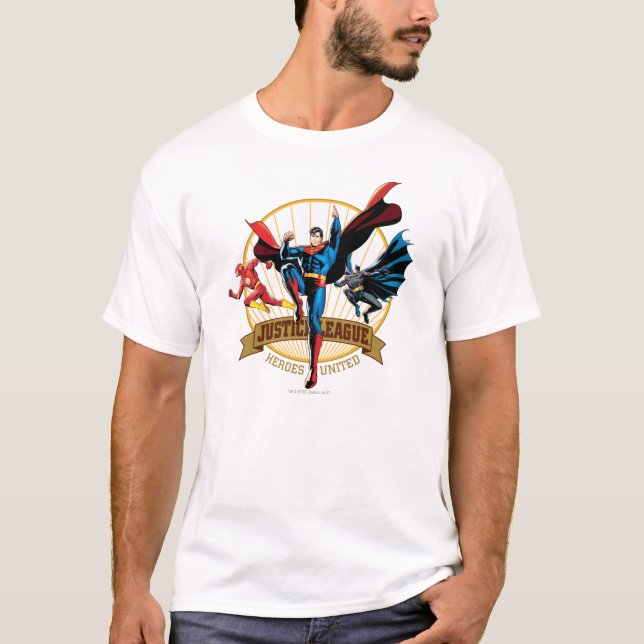 Justice League Heroes United T-Shirt (Front)