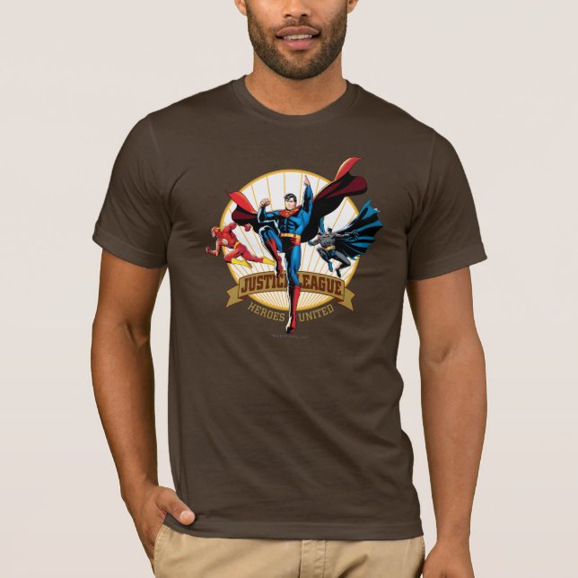 Justice League Heroes United T-Shirt (Front)