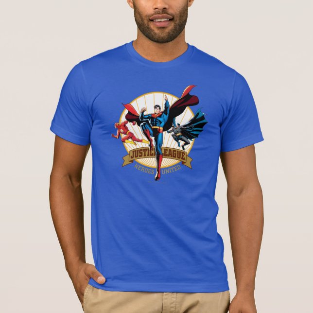 Justice League Heroes United T-Shirt (Front)