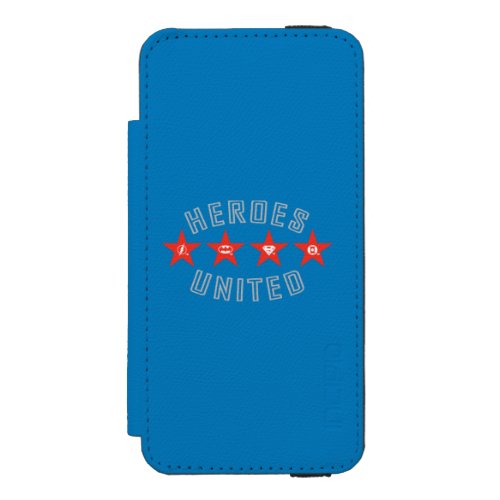 Justice League Heroes Untied Logos Wallet Case For iPhone SE55s