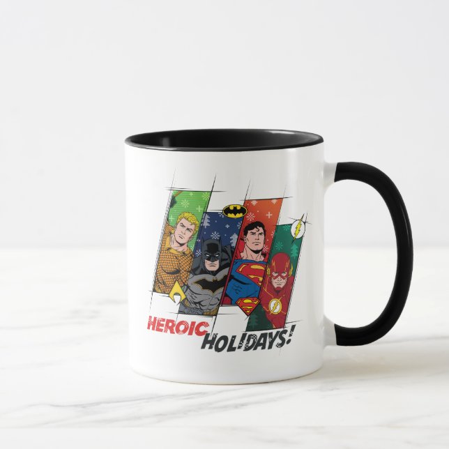 Justice League "Heroic Holidays!" Mug (Right)