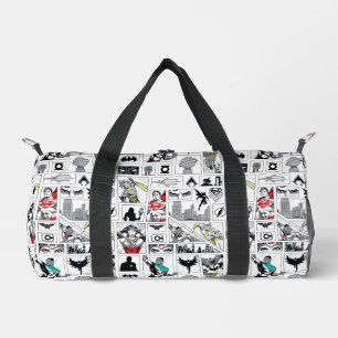 Justice League Heroic Panel Pattern Duffle Bag