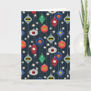Justice League Holiday Bauble Pattern Card