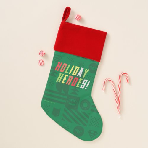 Justice League Holiday Heroes Graphic Christmas Stocking