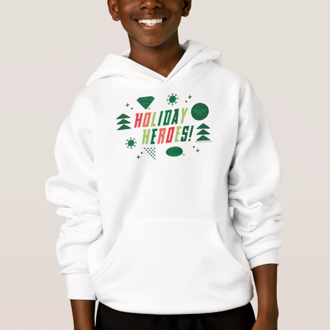 Justice League Holiday Heroes Graphic Hoodie (Front)