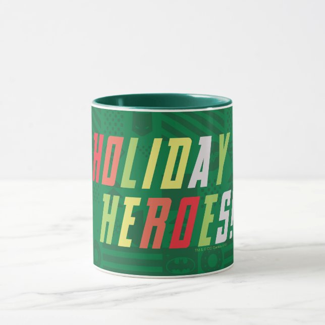 Justice League Holiday Heroes Graphic Mug (Center)