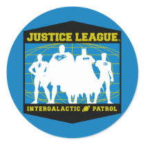 Justice League Intergalactic Patrol Classic Round Sticker