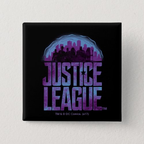 Justice League  Justice League City Silhouette Button