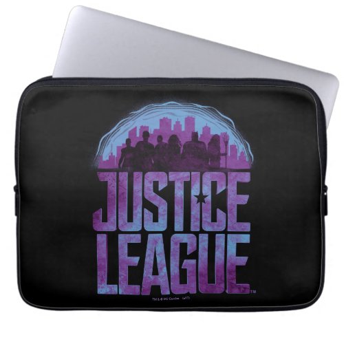 Justice League  Justice League City Silhouette Laptop Sleeve