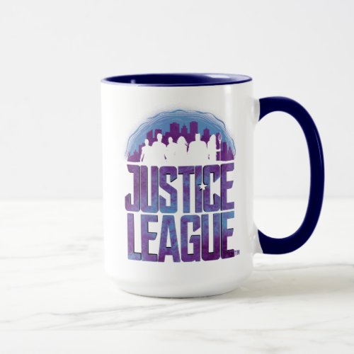 Justice League  Justice League City Silhouette Mug