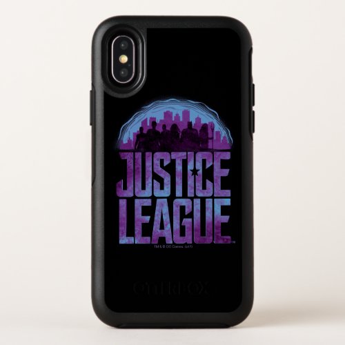 Justice League  Justice League City Silhouette OtterBox Symmetry iPhone X Case