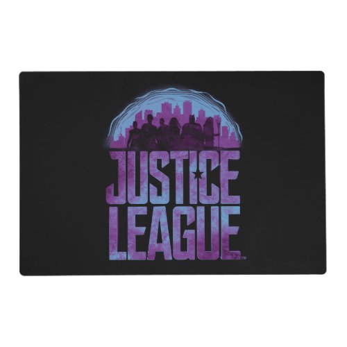Justice League  Justice League City Silhouette Placemat