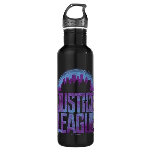 Justice League  Justice League City Silhouette Stainless Steel Water Bottle