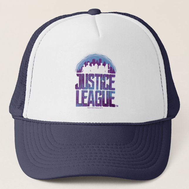 Justice League | Justice League City Silhouette Trucker Hat (Front)