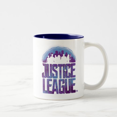 Justice League  Justice League City Silhouette Two_Tone Coffee Mug