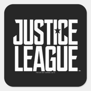 Justice League Justice League Logo Square Sticker
