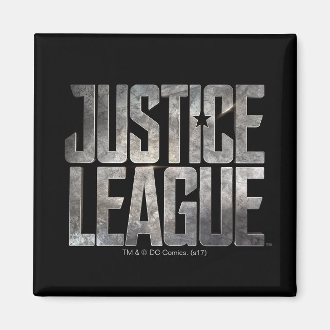 Justice League | Justice League Metallic Logo Magnet (Front)