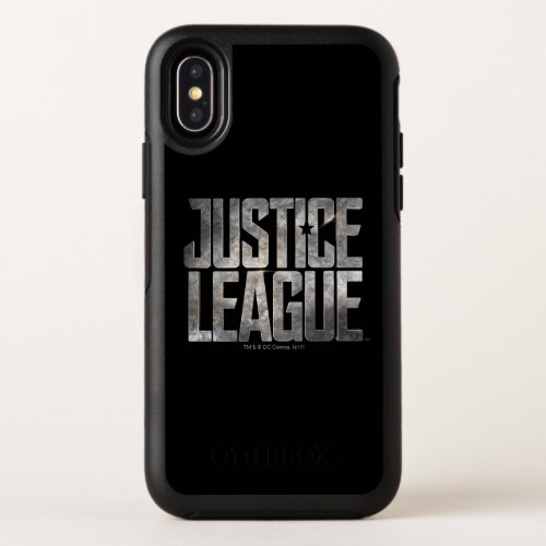Justice League  Justice League Metallic Logo OtterBox Symmetry iPhone X Case