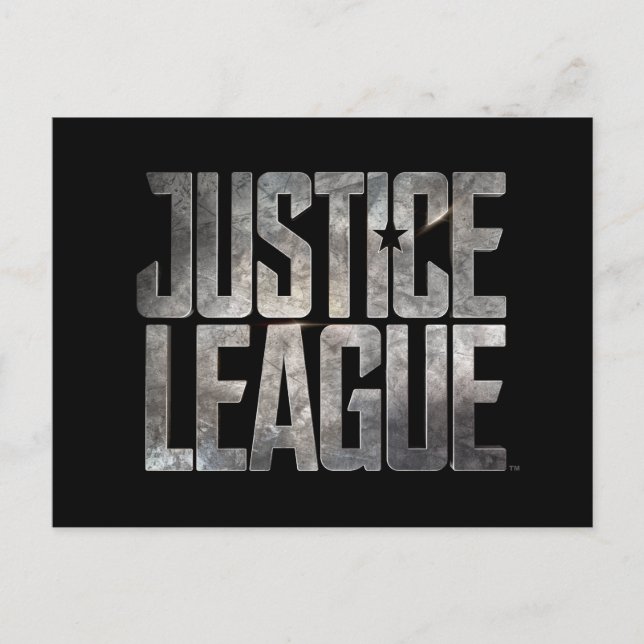 Justice League | Justice League Metallic Logo Postcard (Front)