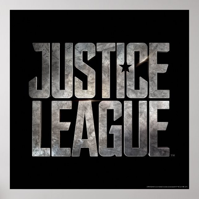 Justice League | Justice League Metallic Logo Poster (Front)