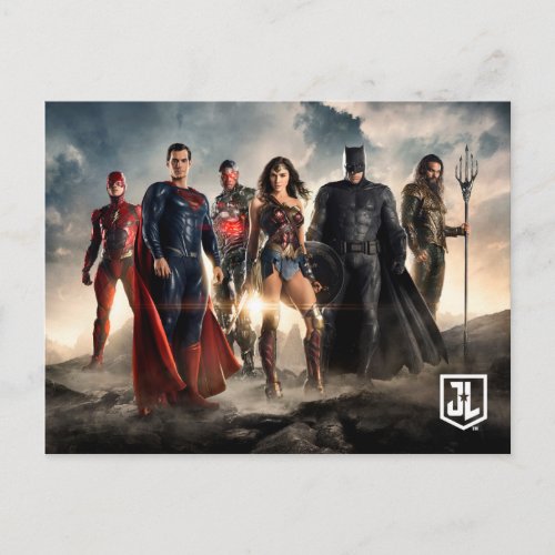 Justice League  Justice League On Battlefield Postcard