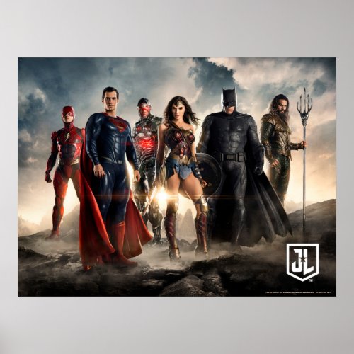 Justice League  Justice League On Battlefield Poster