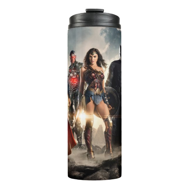 Justice League | Justice League On Battlefield Thermal Tumbler (Front)