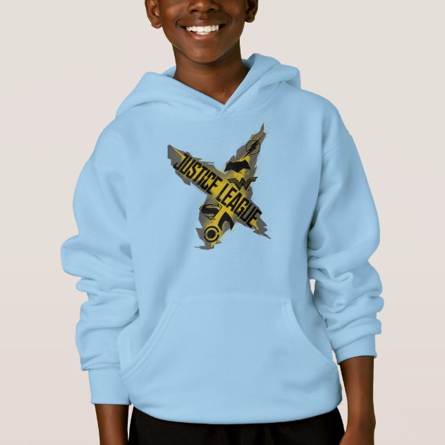 Justice League | Justice League & Team Symbols Hoodie (Front)