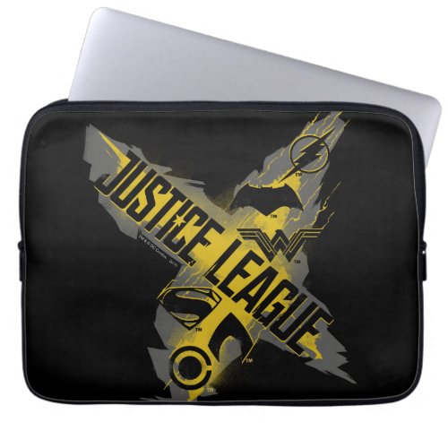 Justice League  Justice League  Team Symbols Laptop Sleeve