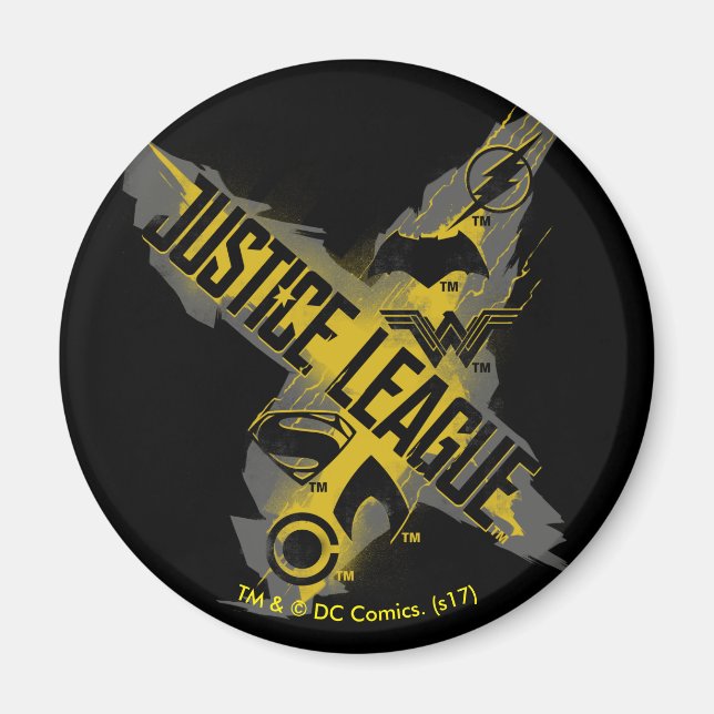 Justice League | Justice League & Team Symbols Magnet (Front)