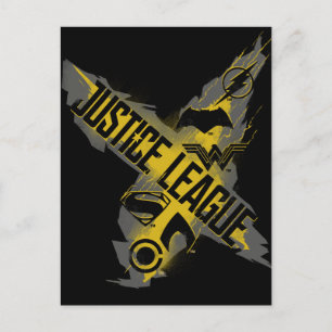 Justice League Justice League & Team Symbols Postcard