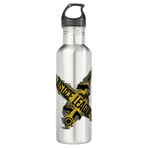 Justice League  Justice League  Team Symbols Stainless Steel Water Bottle