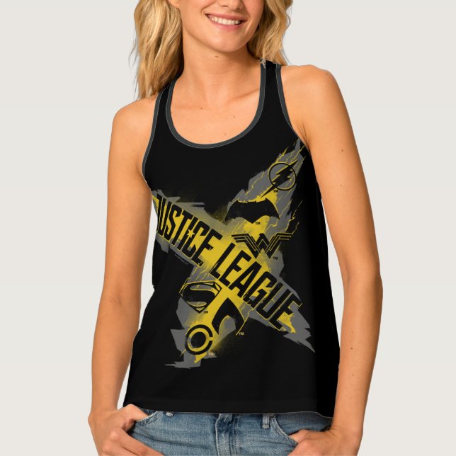 Justice League | Justice League & Team Symbols Tank Top (Front)